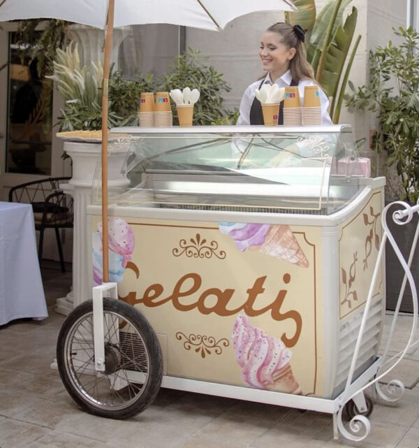 noleggio bacchetto gelati noleggio carrettino gelati noleggio banco frigo gelati vintage